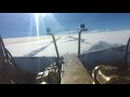 Snowplowing View from a Road Grader