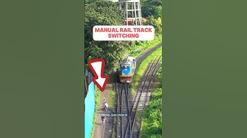 Manually rail track switching