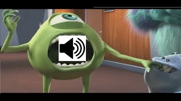 Mike wazowski gets bitten ahh