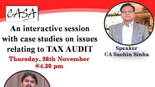 Webinar on Tax Audit