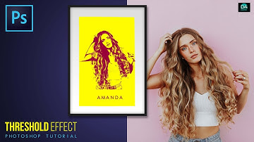 Photoshop Threshold Effect Portrait Tutorial