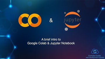 A brief intro to Google Colab and Jupyter Notebook
