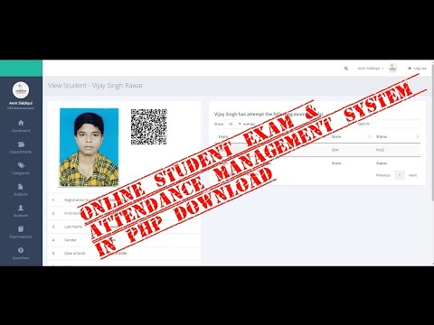 Online Student Exam Management and Attendance php Script | Best php scrip | Sabse Acchi Php script