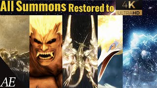 FFVII Crisis Core: All Summons 4K, 60ᶠᵖˢ (RESTORED with AI, Machine Learning and Neuronal Networks.)