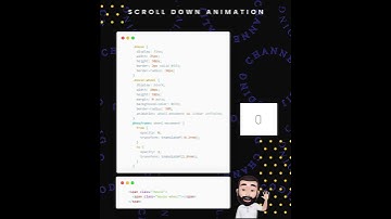 Mouse Wheel Animation | Scroll Down Animation | CSS and HTML #shorts