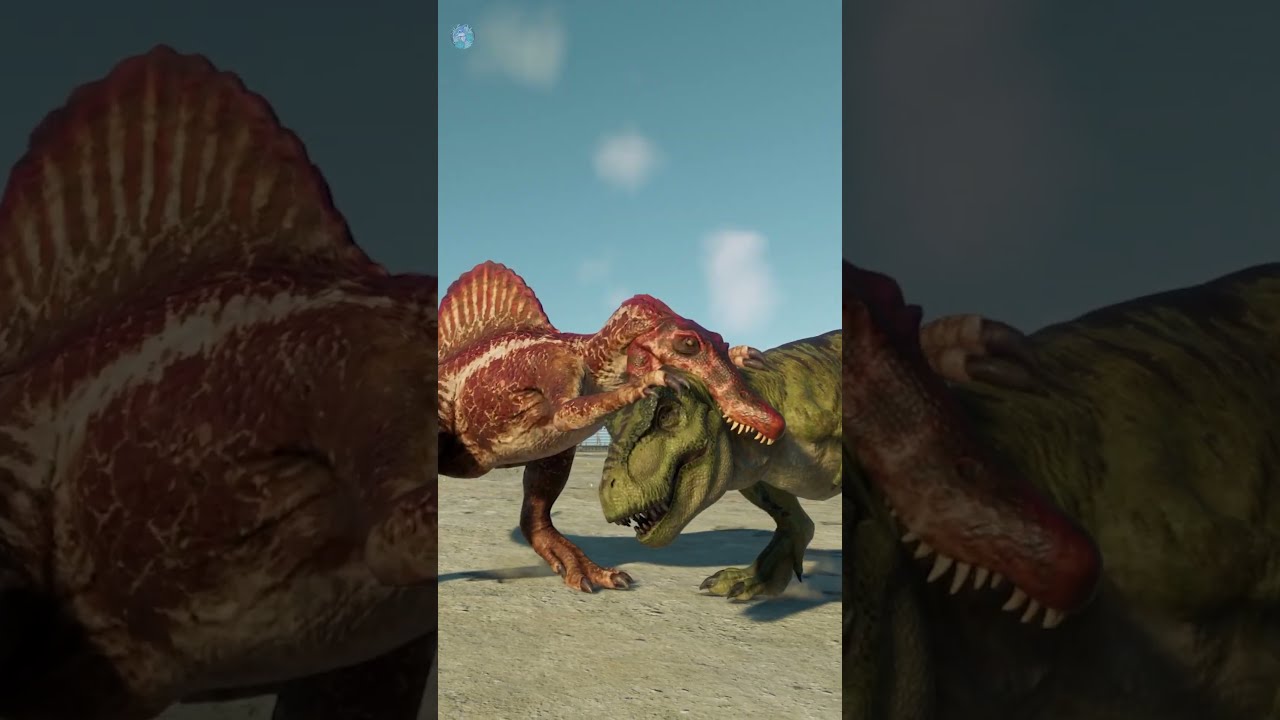 Spinosaurus Vs Tyrannosaurus Rex Jurassic World Evolution 2