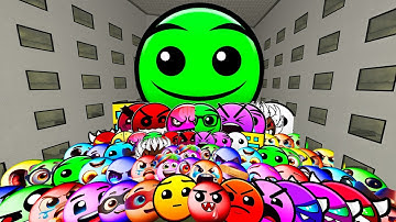 Lobotomy Nextbots | Geometry Dash Difficulty Faces, Angry Munci Family Nextbots on the hotel in Gmod