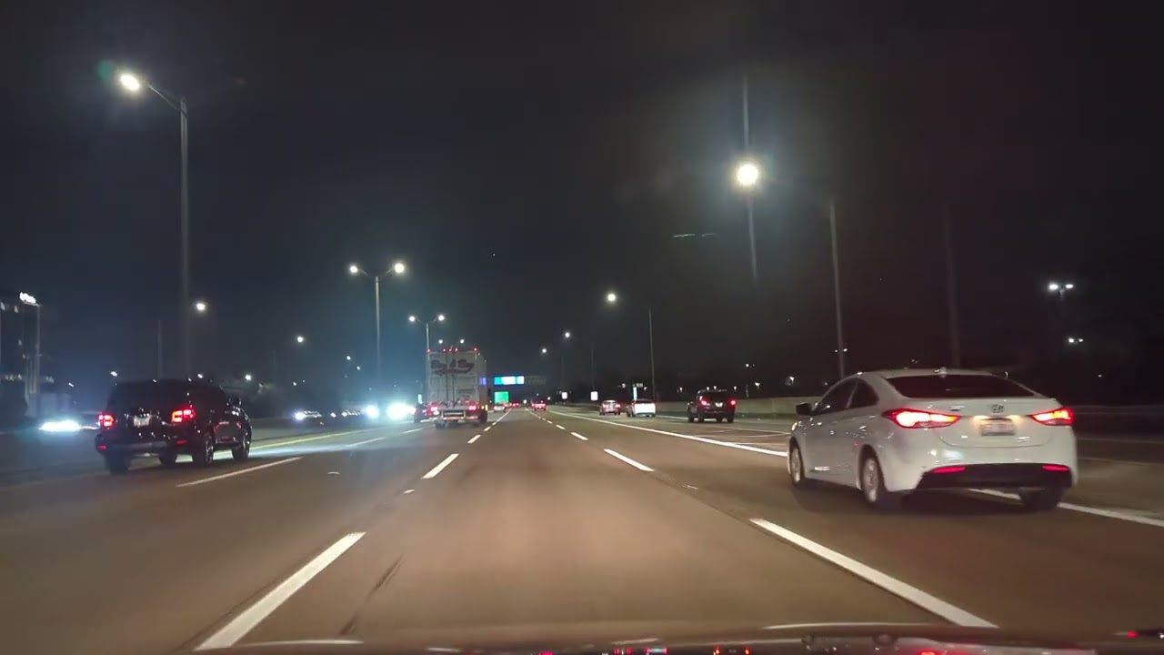 Driving at night from Downers Grove to O'Hare