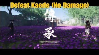 Ghost of Tsushima - Defeat Kaede (No Damage, Hard) Legend of Tadayori Mythic Tale Duel