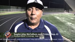 Postgame   Akins Eagles Week Zero Humberto Garza
