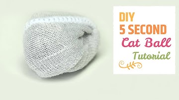 HOW TO MAKE A CAT TOY BALL FROM A LONESOME SOCK | CAT DIY
