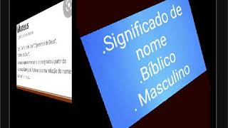 Significados de nomes bíblicos