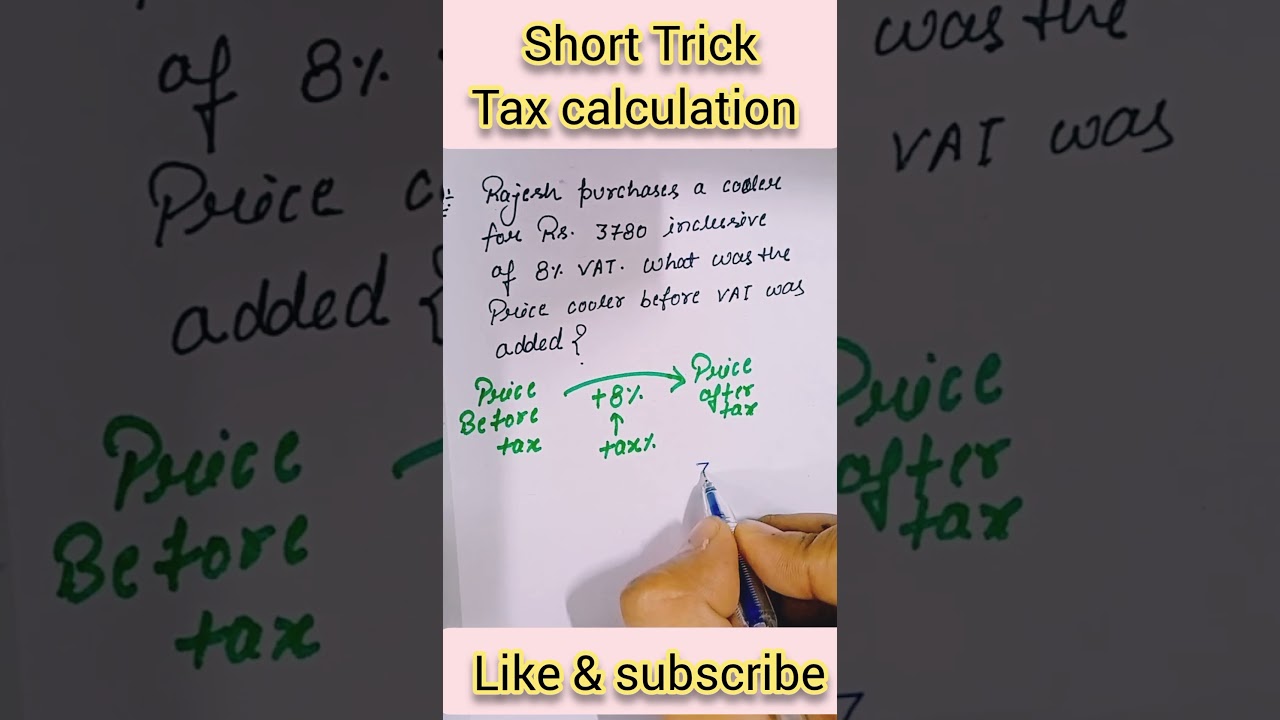 ⁣#maths short trick of VAT Tax based question #ytshorts #viralvideo #shortvideo #shorts #upsc #ssc