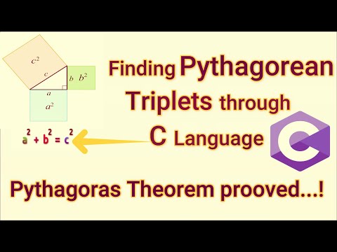 How to find Pythagorean triplets through C Program | Found 150+ triplets in 2 minutes