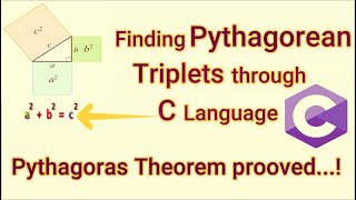 How to find Pythagorean triplets through C Program | Found 150+ triplets in 2 minutes