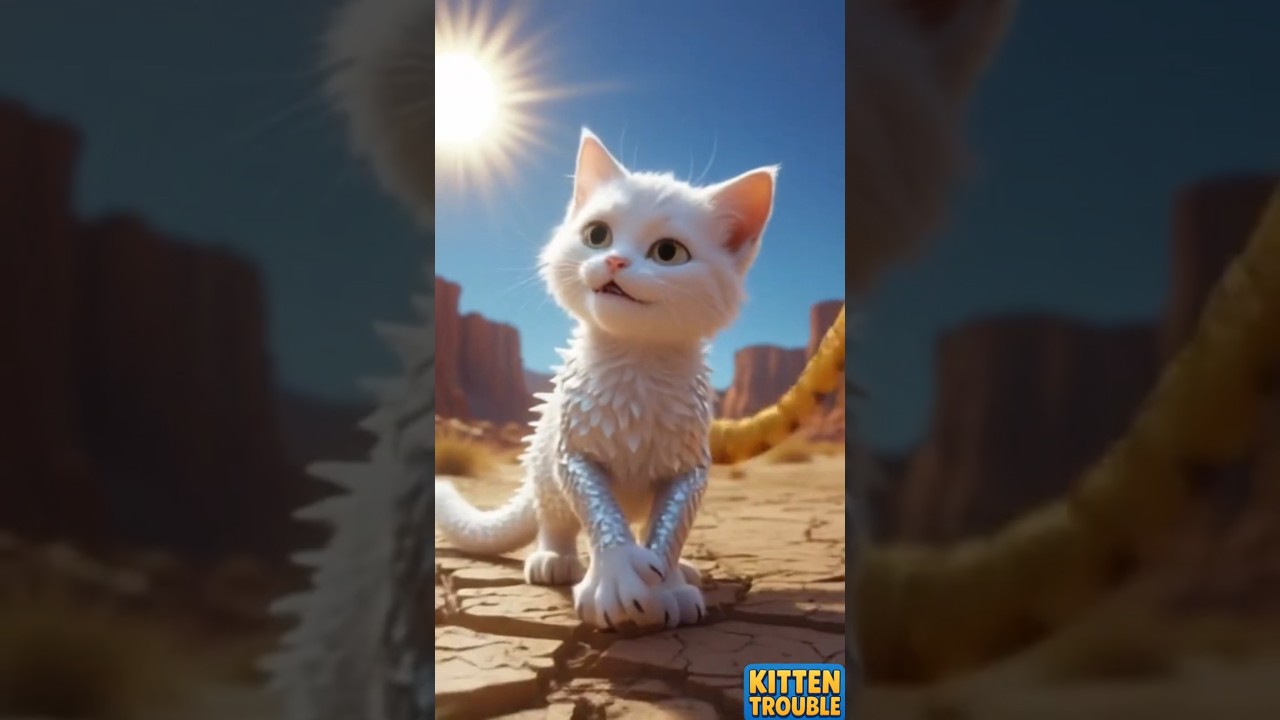 Kitten becomes a Giant Scorpion monster! 😱🦂