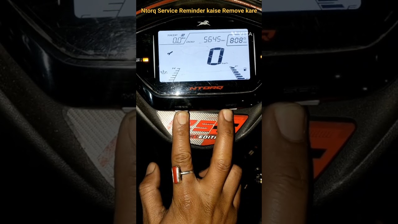 How to Remove Service Reminder In Ntorq Scooty indicator2024