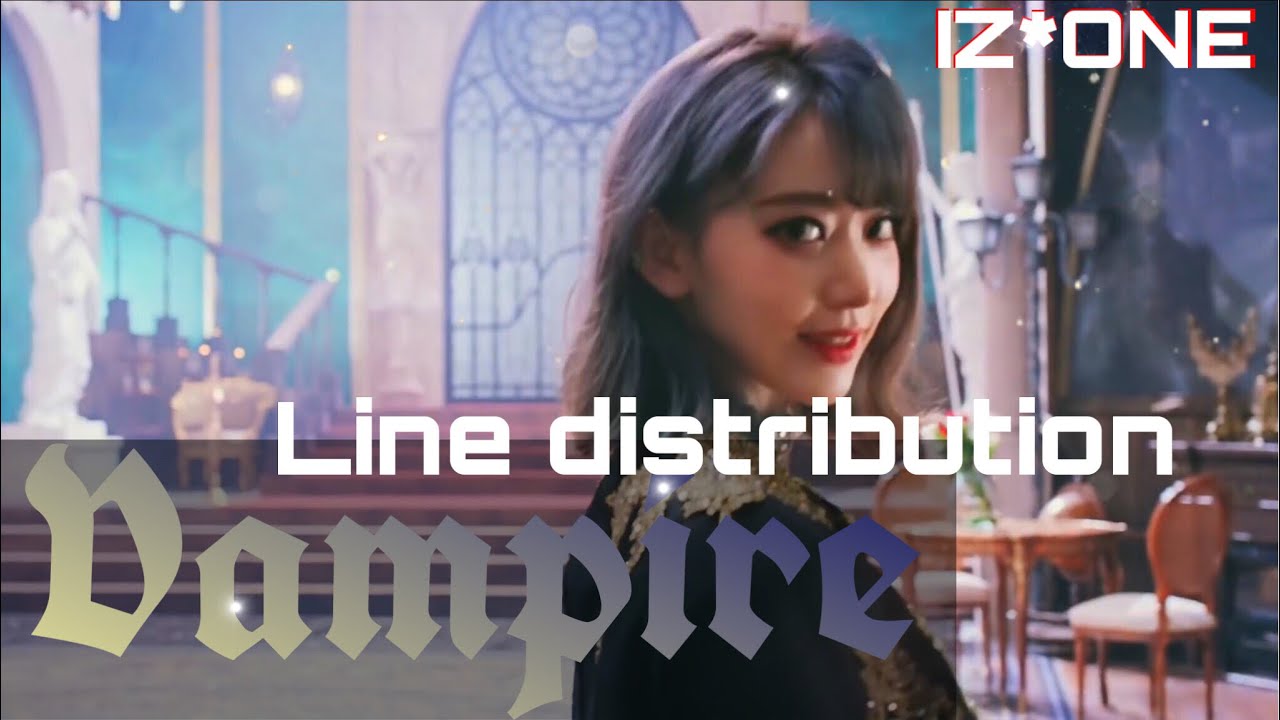 IZ*ONE - Vampire Line Distribution (Color Coded)
