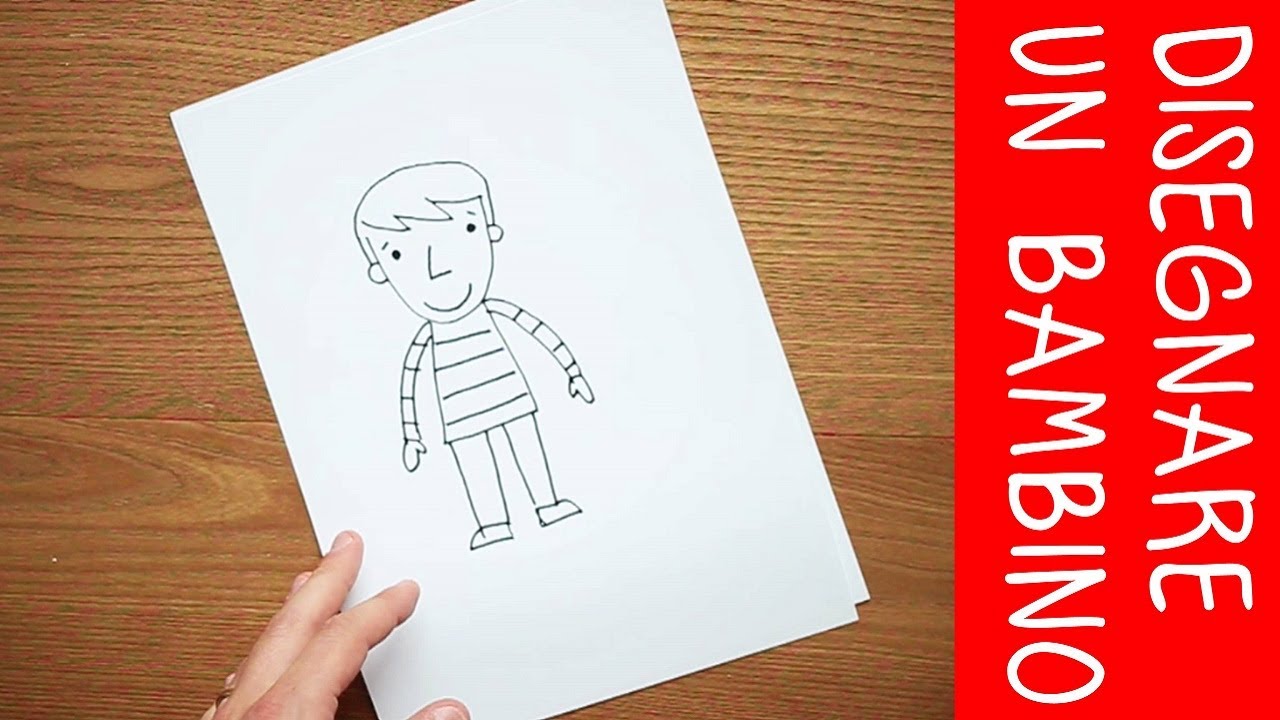 Come disegnare un bambino: video tutorial di disegno 