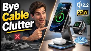 Tired of Cable Clutter? This 25W Qi2.2 3-in-1 Charger Solves It