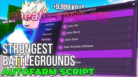 The *BEST* Strongest Battlegrounds Script 🥇| SUPER COOL ANAMATIONS, TELEPORT, AUTO KILL, AND MORE...