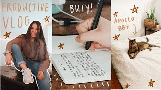 Productive Vlog: Deep Cleaning, Studying for Fun, Moving My Room, &amp; Daily Journaling