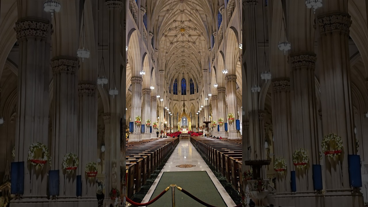 Inside of St. Patrick Cathedral in New York City ⛪️🗽 