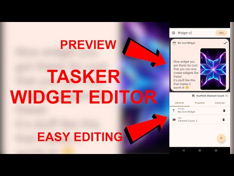 Tasker - Widget v2 Editor!