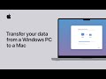 How to transfer your data from a Windows PC to a Mac using Migration Assistant  | Apple Support