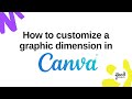 How to customize your graphic dimensions in Canva - Google Display Ad Dimension