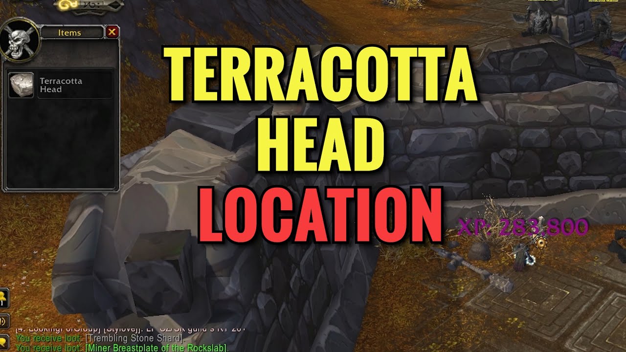 Terracotta Head Location - WoW MOP