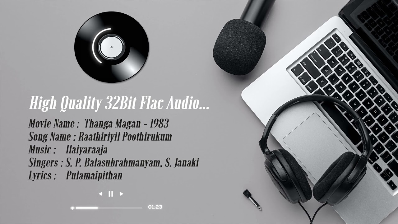 Raathiriyil Poothirukum - High Quality Remastered 5.1|32Bit Flac Audio| Ilayaraja | Thanga Magan