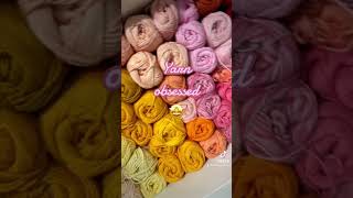 Yarn obbsessed #crochet #crochetyoutube #yarnobsessed #yarnstash #crochetroom #crochetstudio