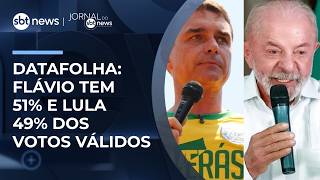 Datafolha: Flávio Bolsonaro has 51% and Lula 49% in the runoff | #JornaldoSBTNews