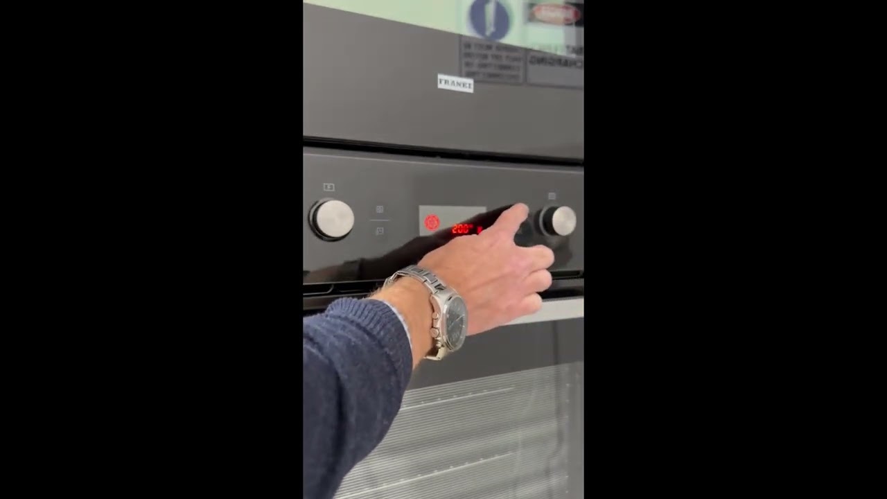 Franke FRE60M9B Oven - Setting the pre programmable auto on/off