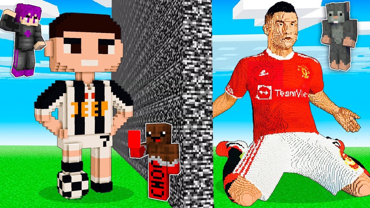 ماين كرافت تحدي بناء افضل لاعب كرة قدم ضد سحس الفأر وعبدة ماندو الحكم .. 😨🔥