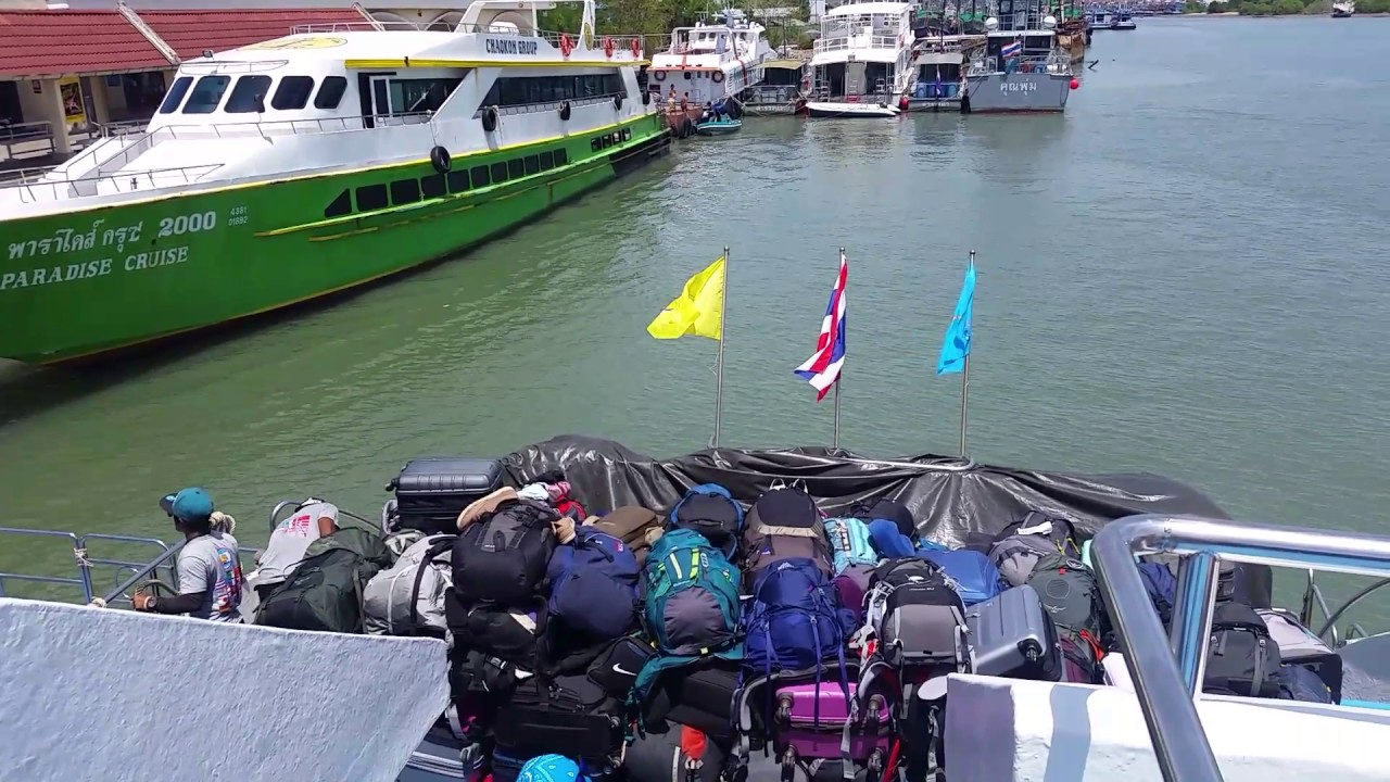 Luggage Storage and Sun Deck on Andaman Wave Master Ferry from Phuket