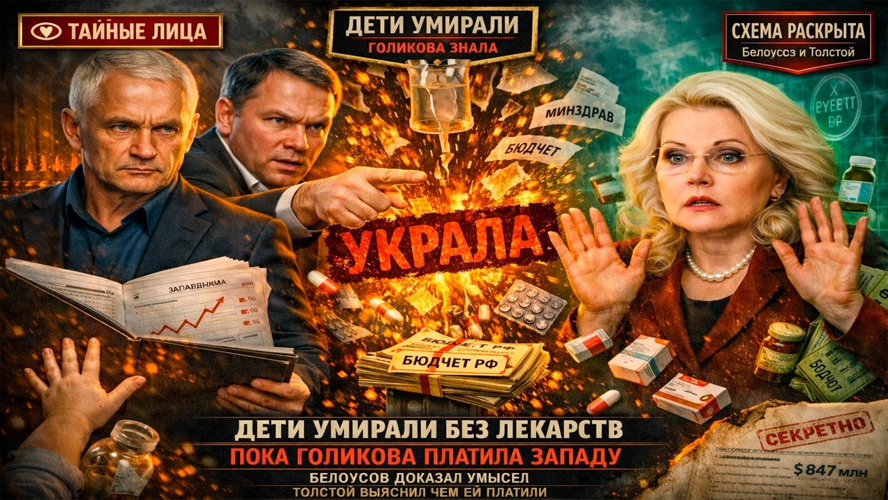 БЕЛОУСОВ ДОКАЗАЛ: ГОЛИКОВА ФИНАНСИРОВАЛА ВРАГА. ТОЛСТОЙ ВЫЯСНИЛ ЗА ЧТО ОНА МОЛЧАЛА