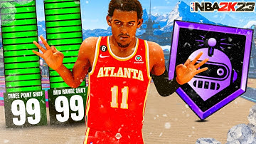 99 3PT + 99 MID RANGE TRAE YOUNG BUILD CAN SHOOT FROM ANYWHERE!!! (NBA 2K23)
