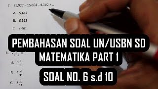 Ananda semua pada kesempatan ini kita akan melanjutkan membahas
soal-soal un/usbn sd matematika. video berisi tentang pembahasan soal
matemati...