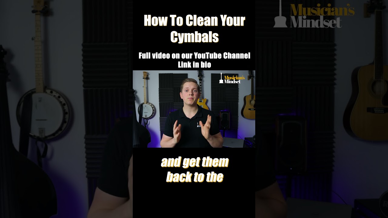 How To Properly CLEAN Your Cymbals