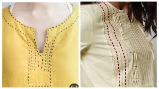 Buy Yellow Rayon Regular Wear Thread Work Kurti Online From Surat Wholesale  Shop.