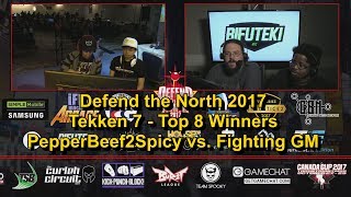 Defend the North 2017: Tekken 7 Top 8 Losers Finals: PepperBeef2Spicy vs. BloodHawk
