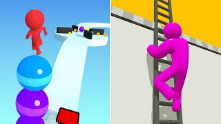 Stack Rider Vs Ladder Master 3D 🟣🔵Max UPDATE Walkthrough Gameplay HTD12 screenshot 5