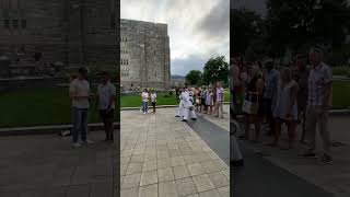 Running the #ringpoop gauntlet after the #ringceremony at #usma #army #westpoint #beatnavy