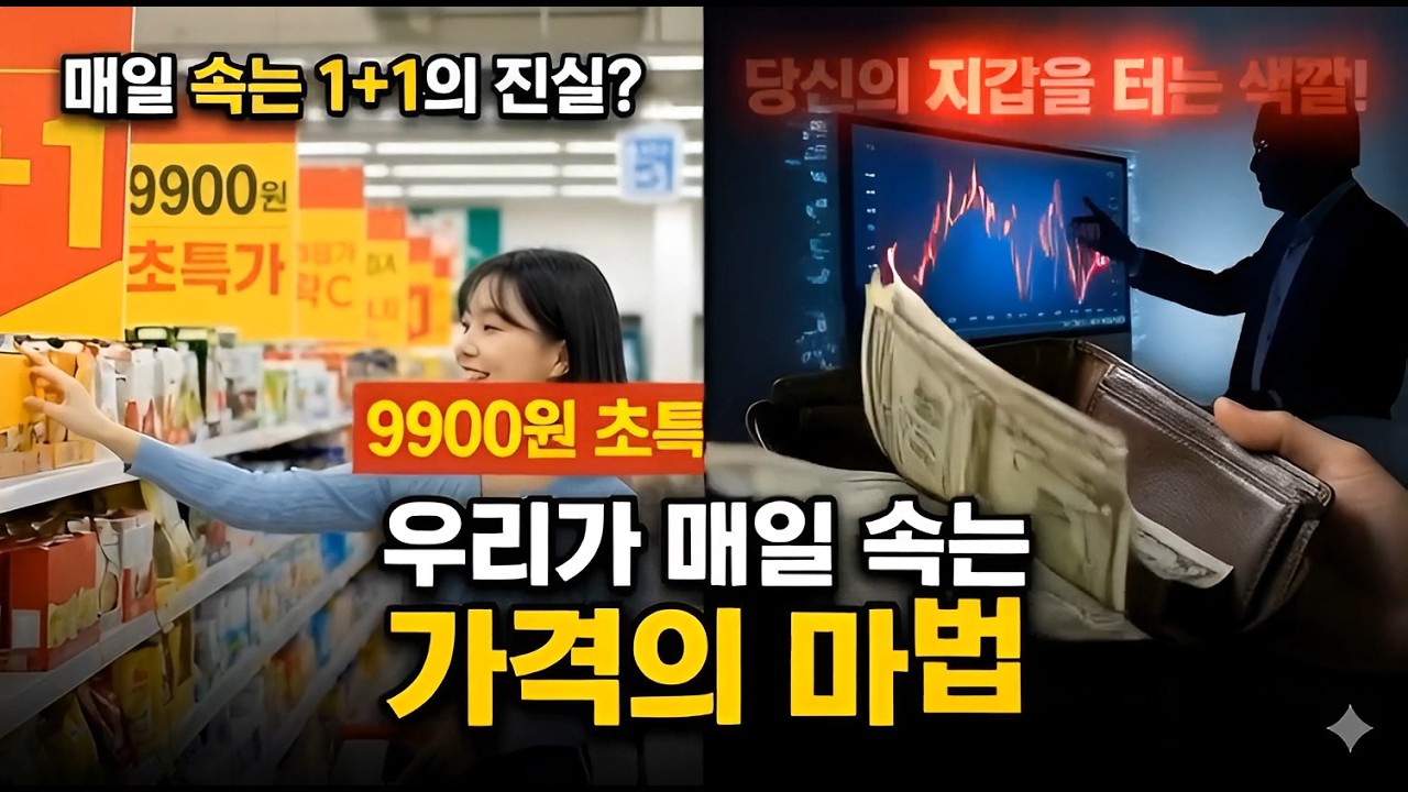 우리가 매일 속는 '가격의 마법': 대기업이 1+1, 가격표 색깔로 당신의 지갑을 터는 방법