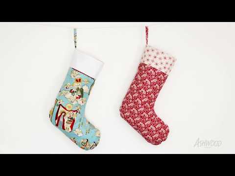 How to make a lined Christmas stocking!
