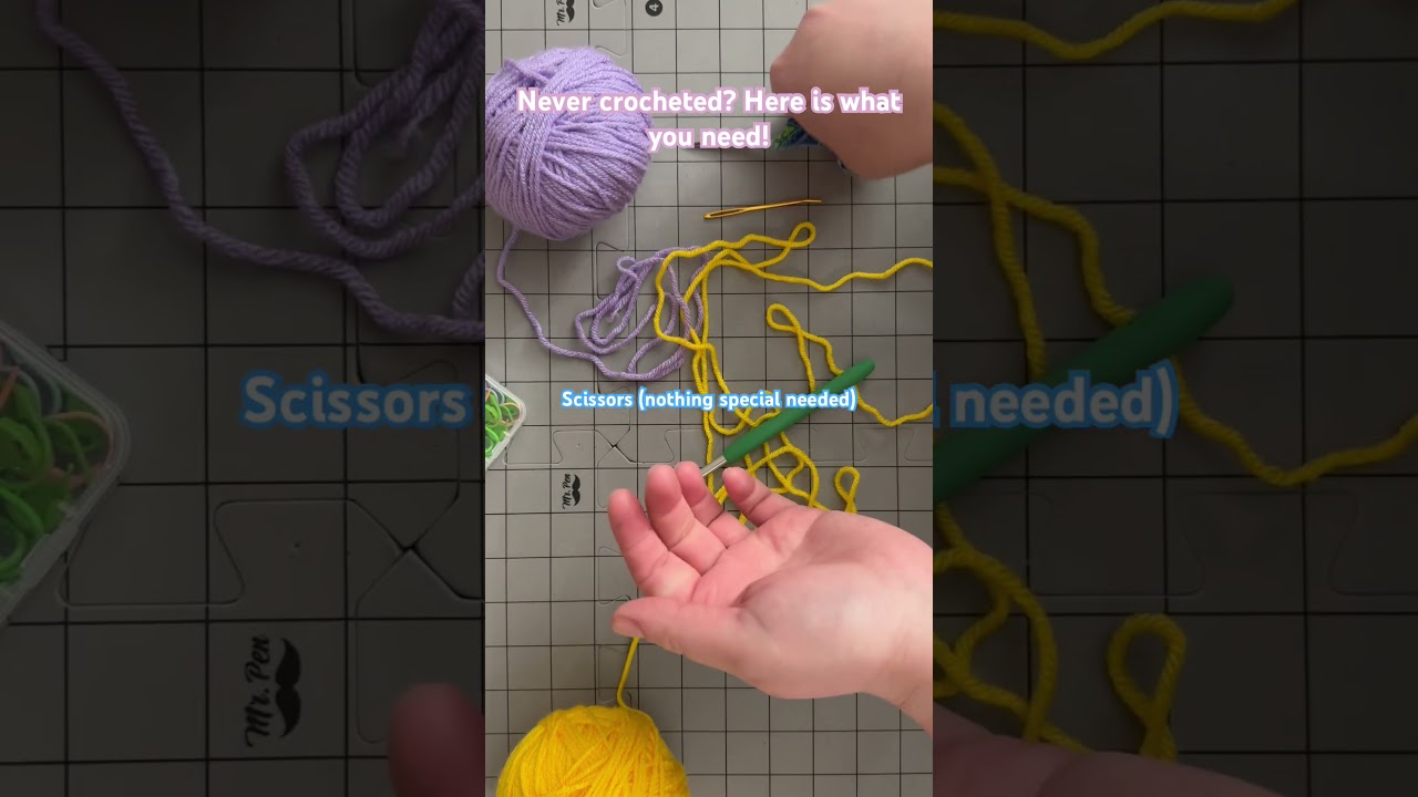 Supplies to crochet! 