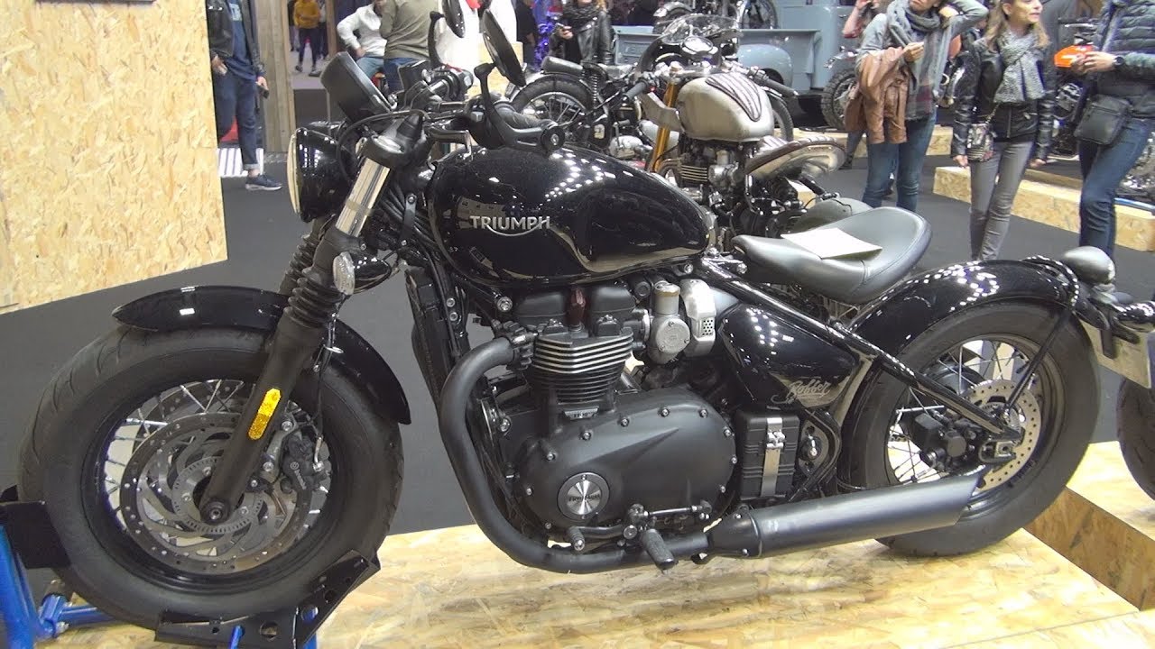 Triumph Bonneville Bobber Black 2019 Exterior And Interior Youtube