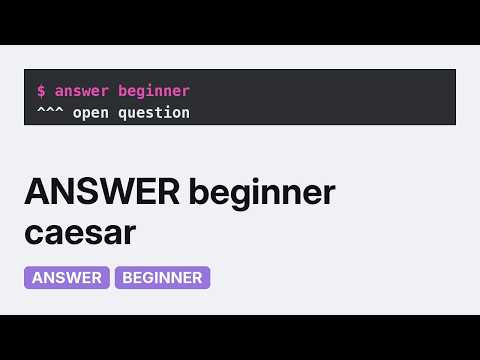 Caesar cipher exercise (3 Solutions!!)